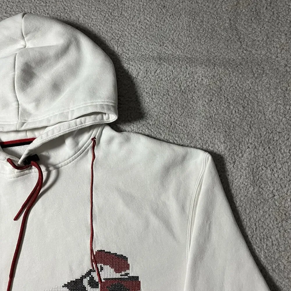 Air Jordan Hoodie Mens XL White Jumpman Holiday Sweatshirt Hanging Shoes Logo